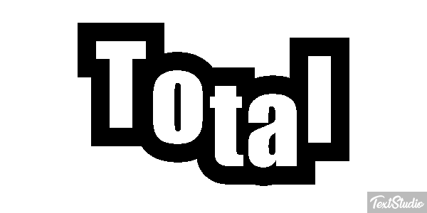 Total Текстовый эффект