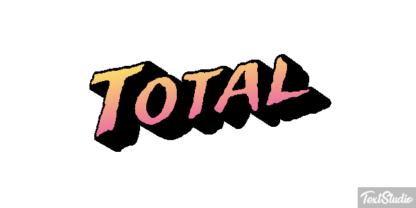 Total Текстовый эффект