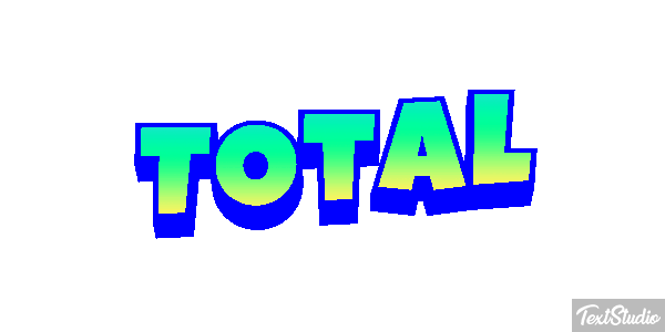Total Текстовый эффект