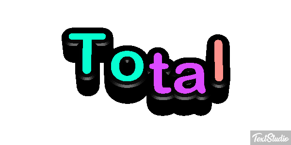 Total Текстовый эффект