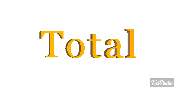 Total Текстовый эффект