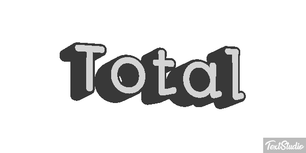 Total Текстовый эффект