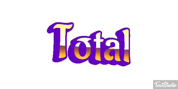 Total Текстовый эффект
