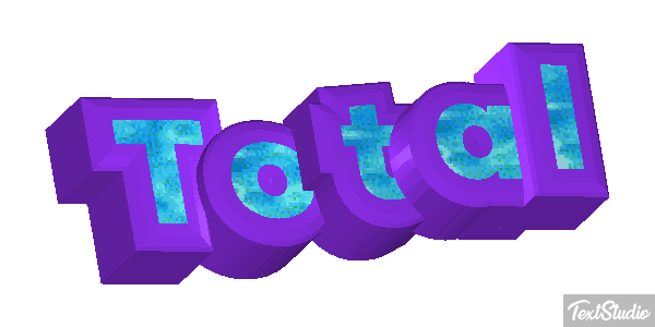 Total Текстовый эффект