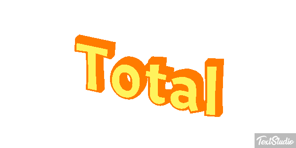 Total Текстовый эффект