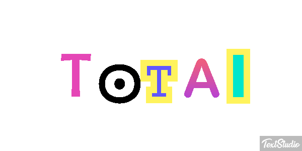 Total Текстовый эффект