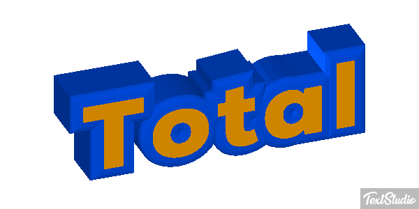 Total Текстовый эффект
