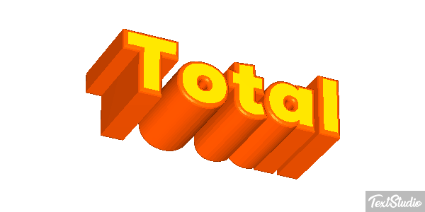 Total Текстовый эффект