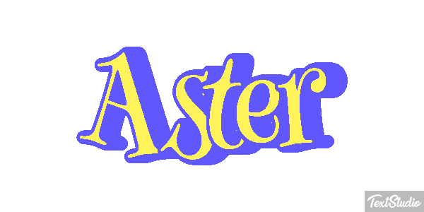 Aster Text effect