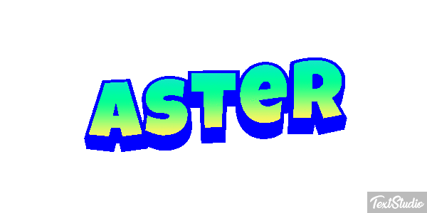 Aster Text effect