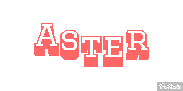 Aster Text effect