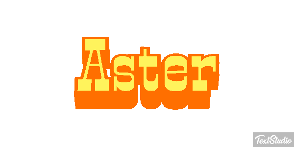 Aster Text effect