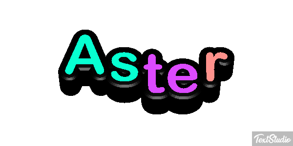 Aster Text effect