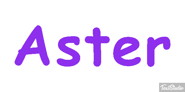 Aster Text effect