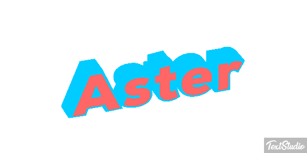 Aster Text effect