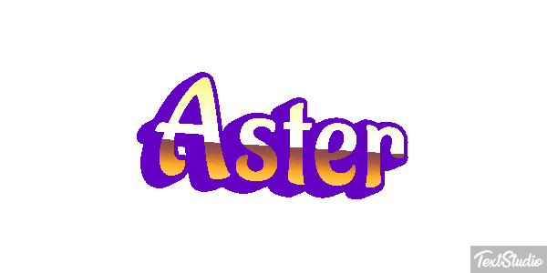 Aster Text effect