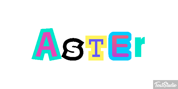 Aster Text effect