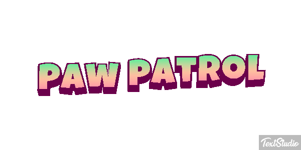 Paw Patrol Effet de texte