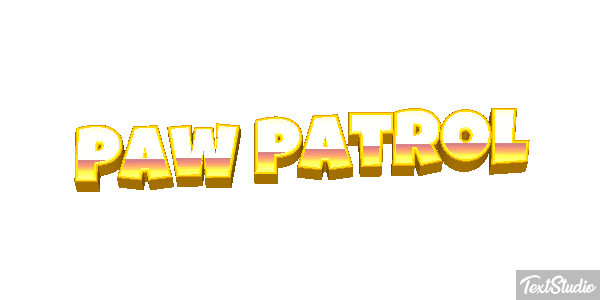 Paw Patrol Effet de texte