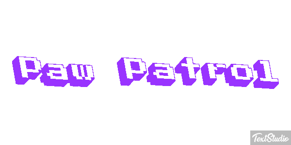 Paw Patrol Effet de texte