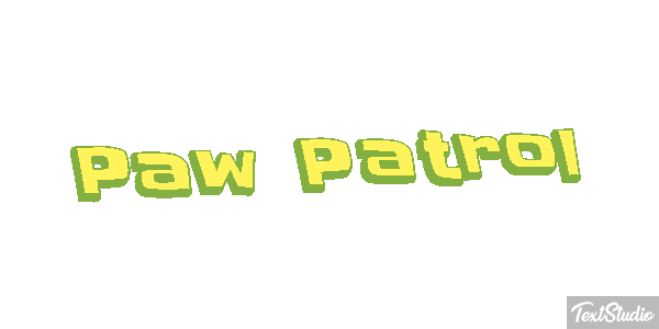 Paw Patrol Effet de texte