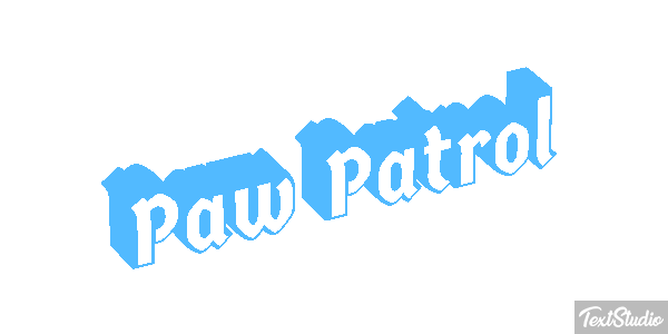 Paw Patrol Effet de texte