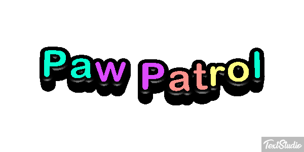 Paw Patrol Effet de texte