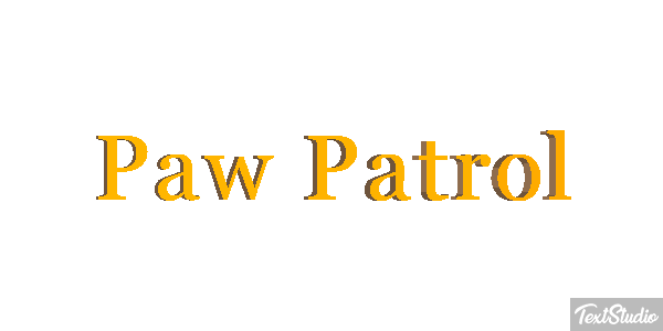 Paw Patrol Effet de texte