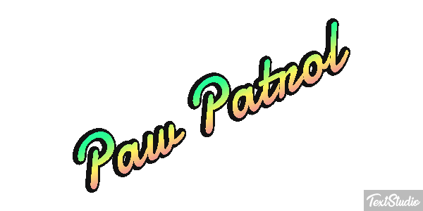 Paw Patrol Effet de texte