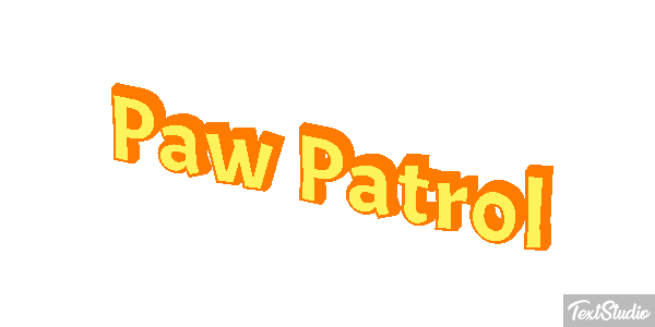 Paw Patrol Effet de texte