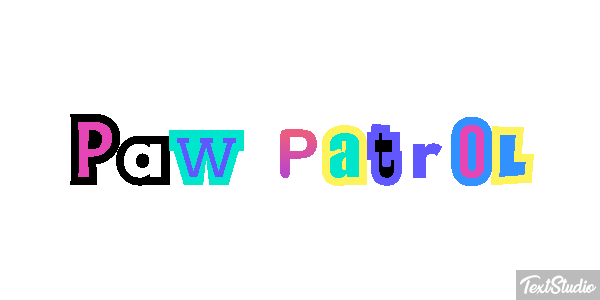 Paw Patrol Effet de texte