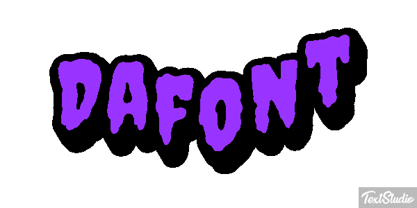 Dafont Text effect