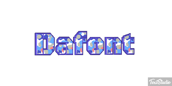 Dafont Text effect