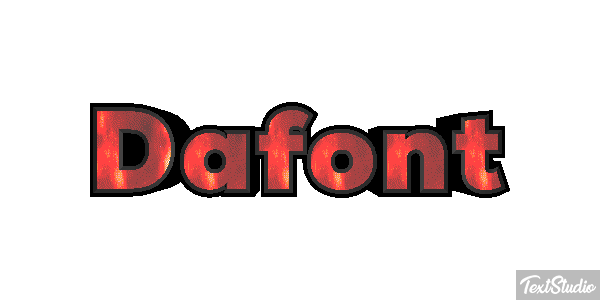 Dafont Text effect