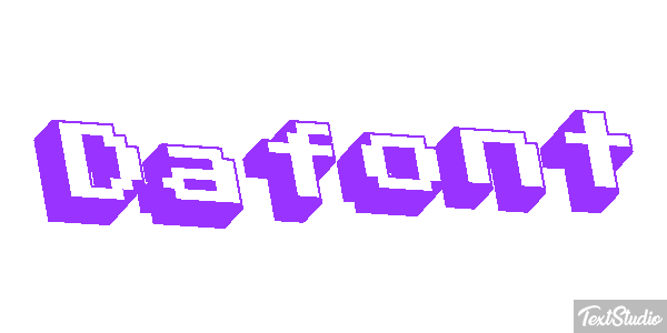 Dafont Text effect