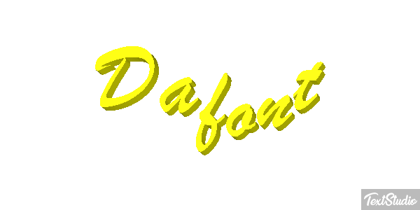 Dafont Text effect