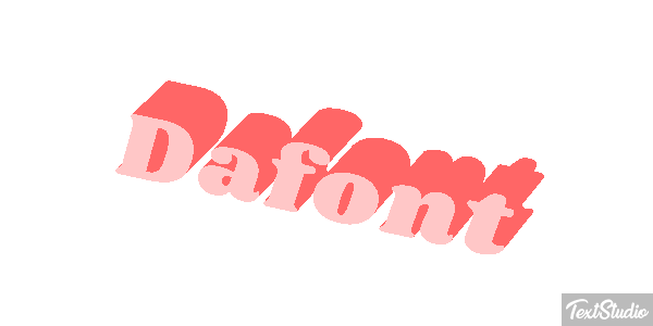 Dafont Text effect