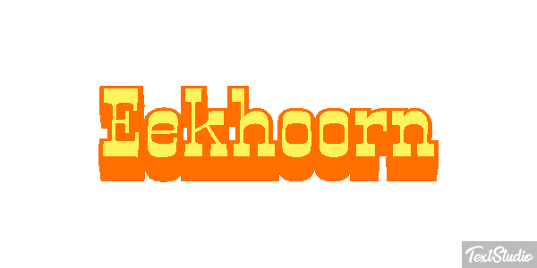 Eekhoorn Tekst effect