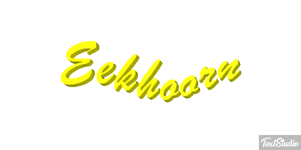 Eekhoorn Tekst effect