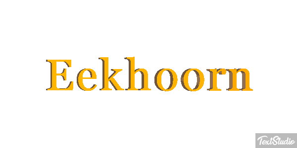 Eekhoorn Tekst effect