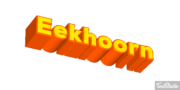 Eekhoorn Tekst effect