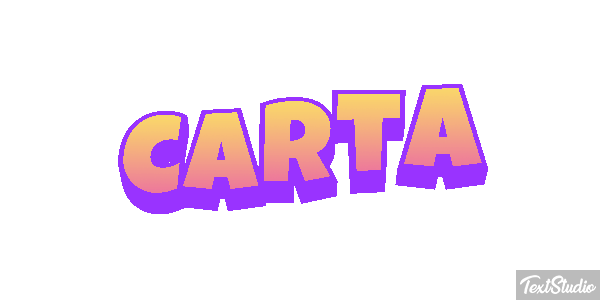 Carta Efeito do texto