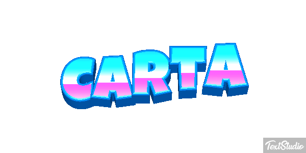 Carta Efeito do texto