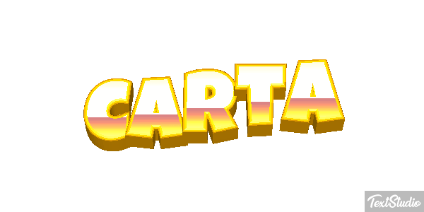 Carta Efeito do texto