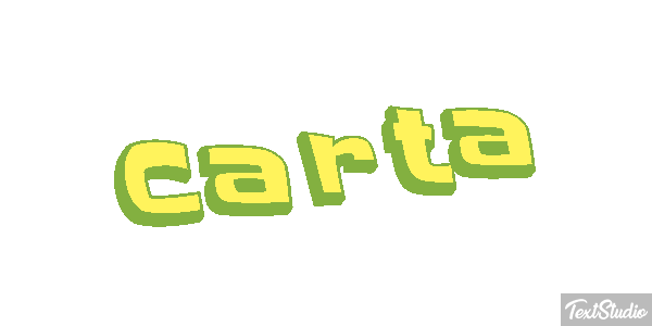Carta Efeito do texto
