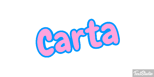 Carta Efeito do texto