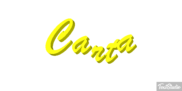 Carta Efeito do texto