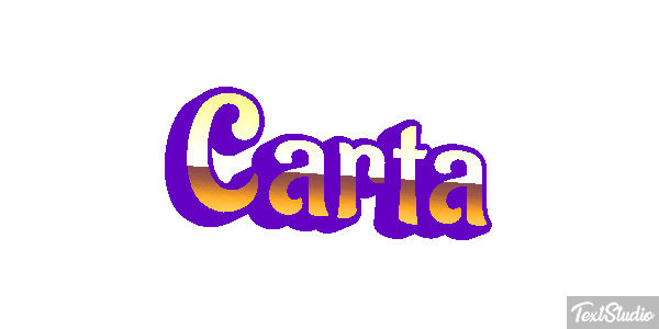Carta Efeito do texto