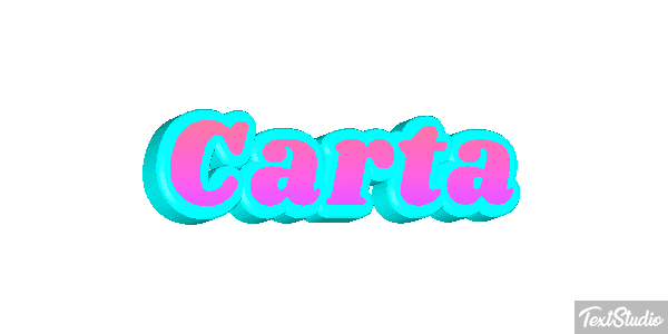 Carta Efeito do texto