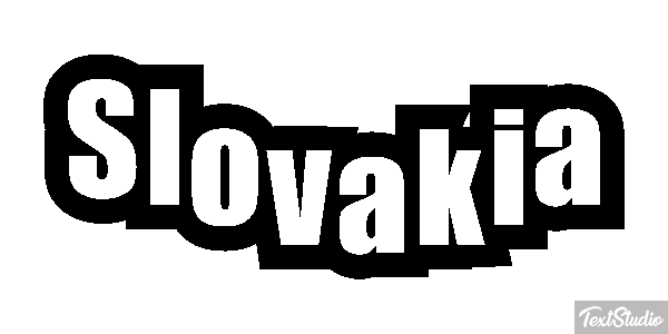 Slovakia Effetto testo